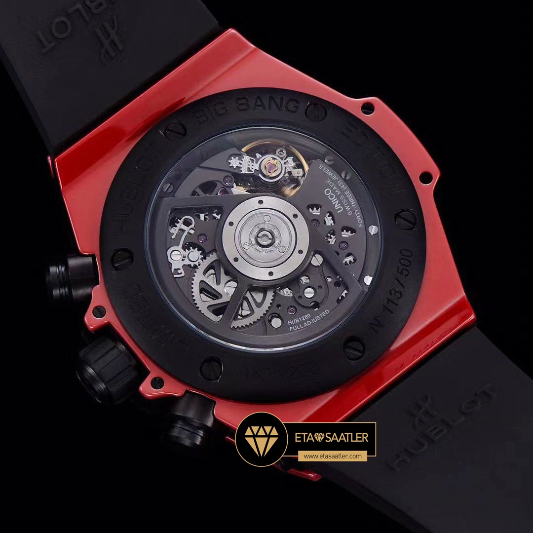 Hublot Big Bang Unico Kırmızı Seramik HUB1280 İskelet Kadran Super Clone ETA