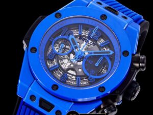 Hublot Big Bang Unico Mavi Seramik HUB1280 İskelet Kadran Super Clone ETA