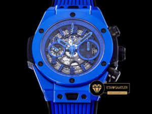 Hublot Big Bang Unico Mavi Seramik HUB1280 İskelet Kadran Super Clone ETA