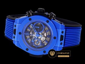 Hublot Big Bang Unico Mavi Seramik HUB1280 İskelet Kadran Super Clone ETA