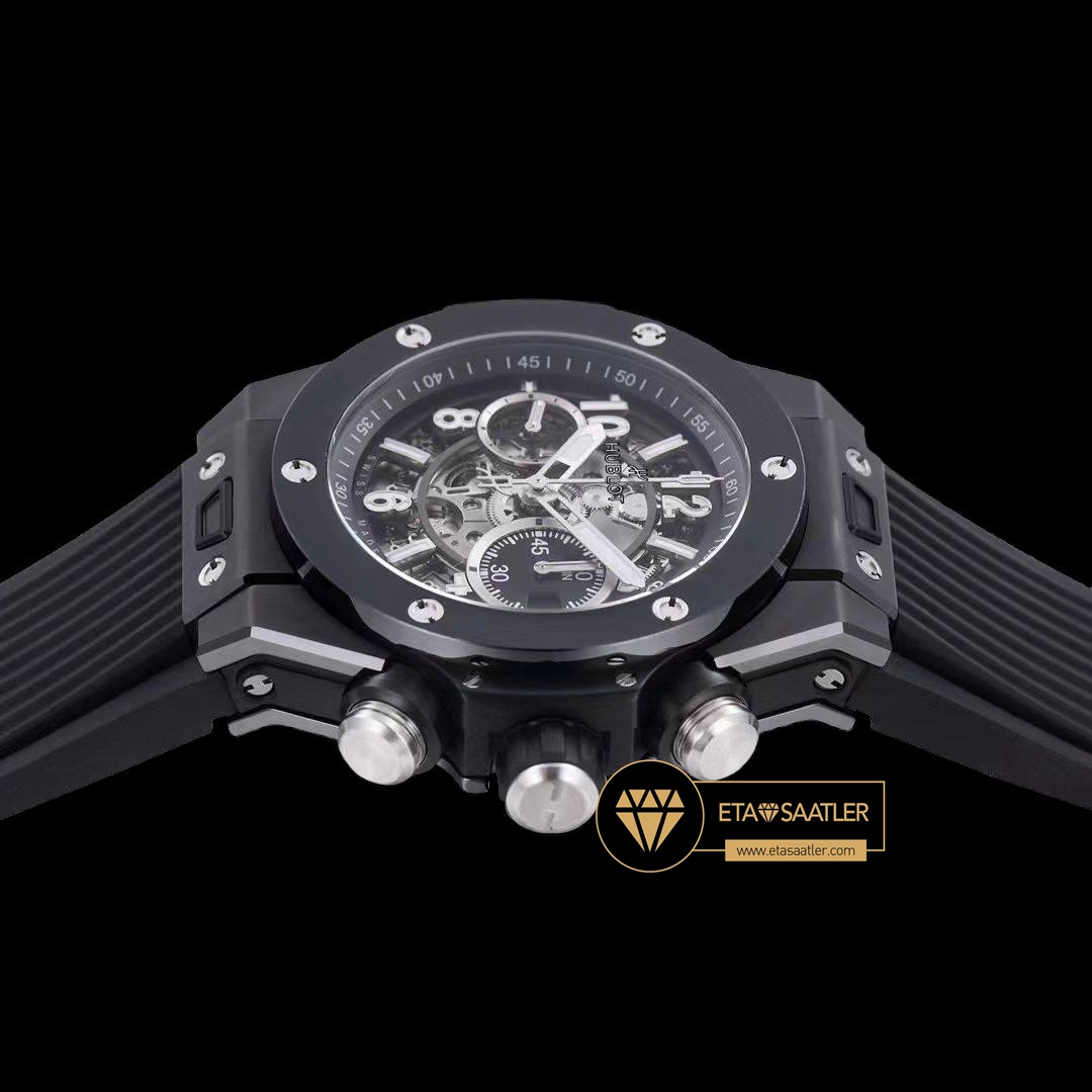 Hublot Big Bang Unico Siyah Seramik HUB1280 İskelet Kadran Super Clone ETA