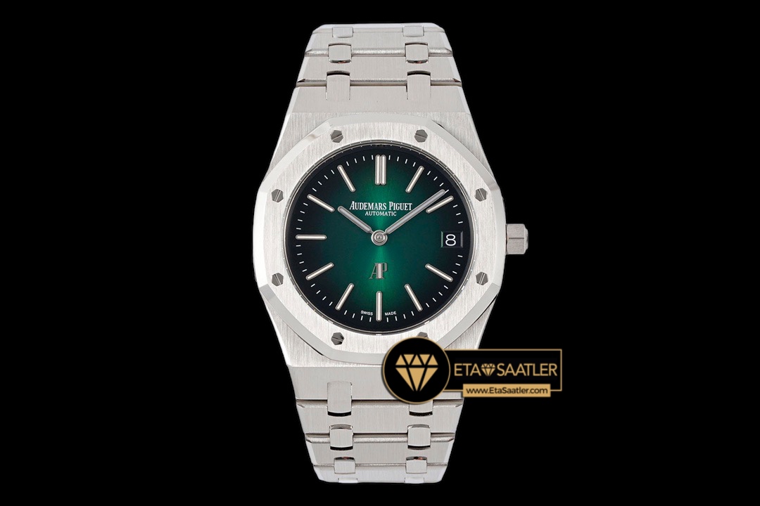 Audemars Piguet Royal Oak Extra Thin 16202PT 50.Yıl Yeşil Kadran Super Clone ETA