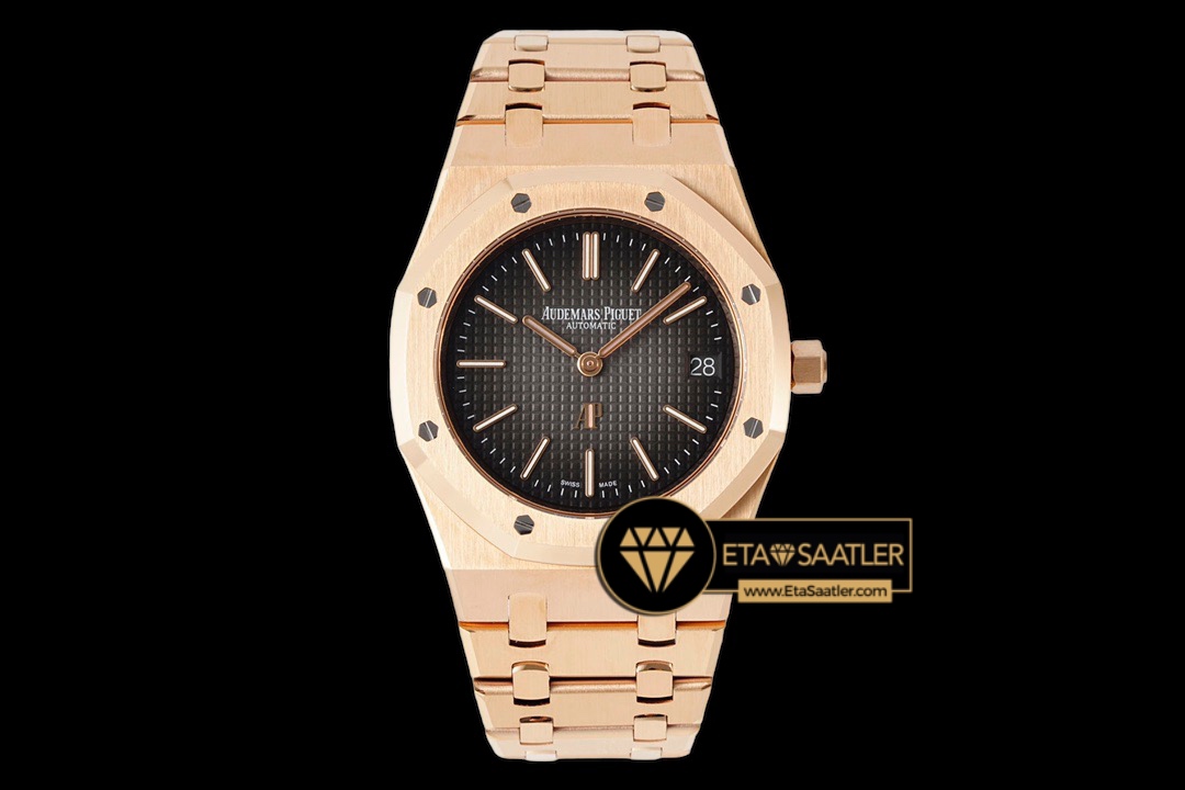 Audemars Piguet Royal Oak Extra Thin 16202OR 50.Yıl Gri Kadran Super Clone ETA