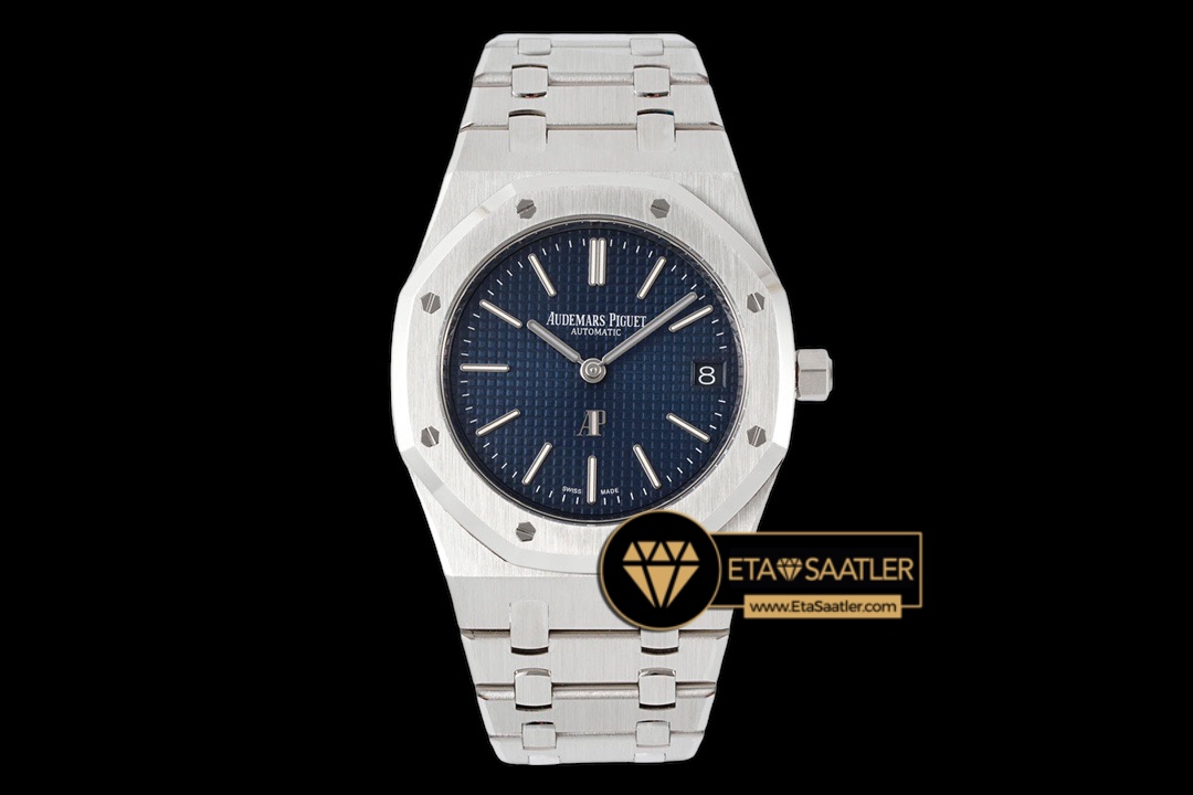 Audemars Piguet Royal Oak Extra Thin 16202ST 50.Yıl Mavi Kadran Super Clone ETA