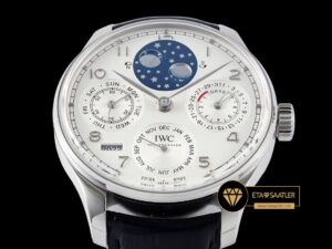 IWC Portuguese IW503406 Çelik Perpetual Calendar Super Clone ETA