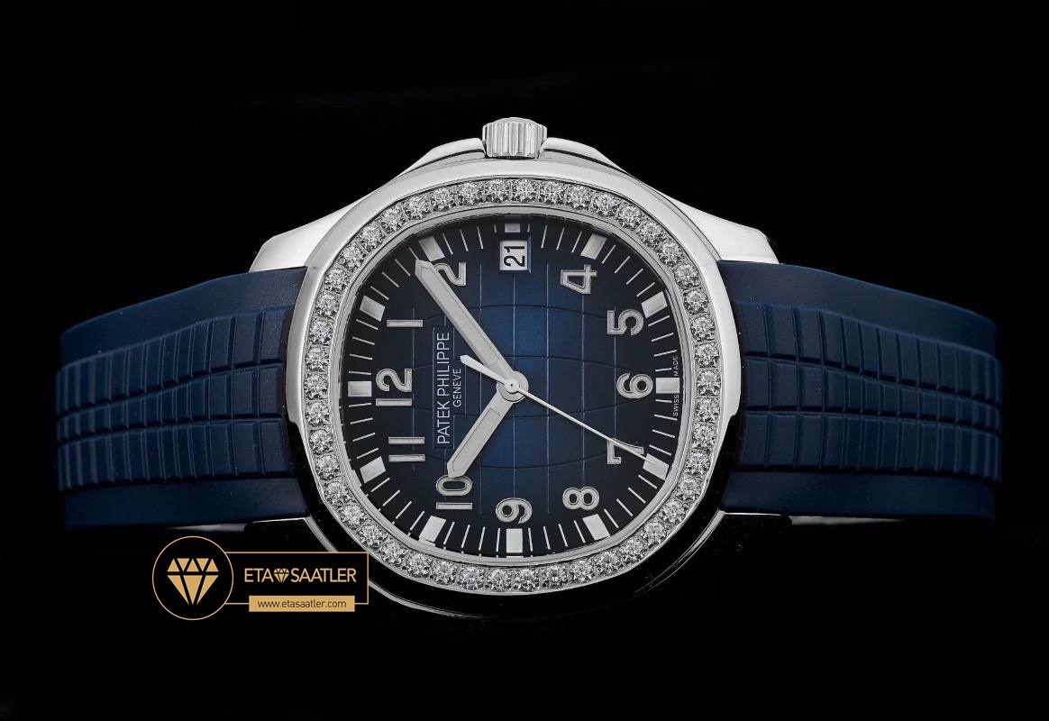 Patek Philippe Aquanaut 5167 Mavi Kadran 40mm Super Clone ETA (5) Patek Philippe Aquanaut 5167 Mavi Kadran 40mm Super Clone ETA