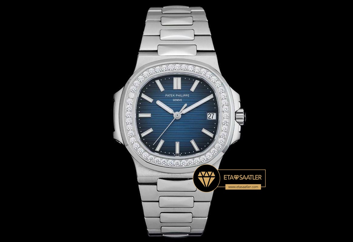 Patek Philippe Aquanaut 5167 Taşlı Bezel Mavi Kadran 40mm Super Clone ETA