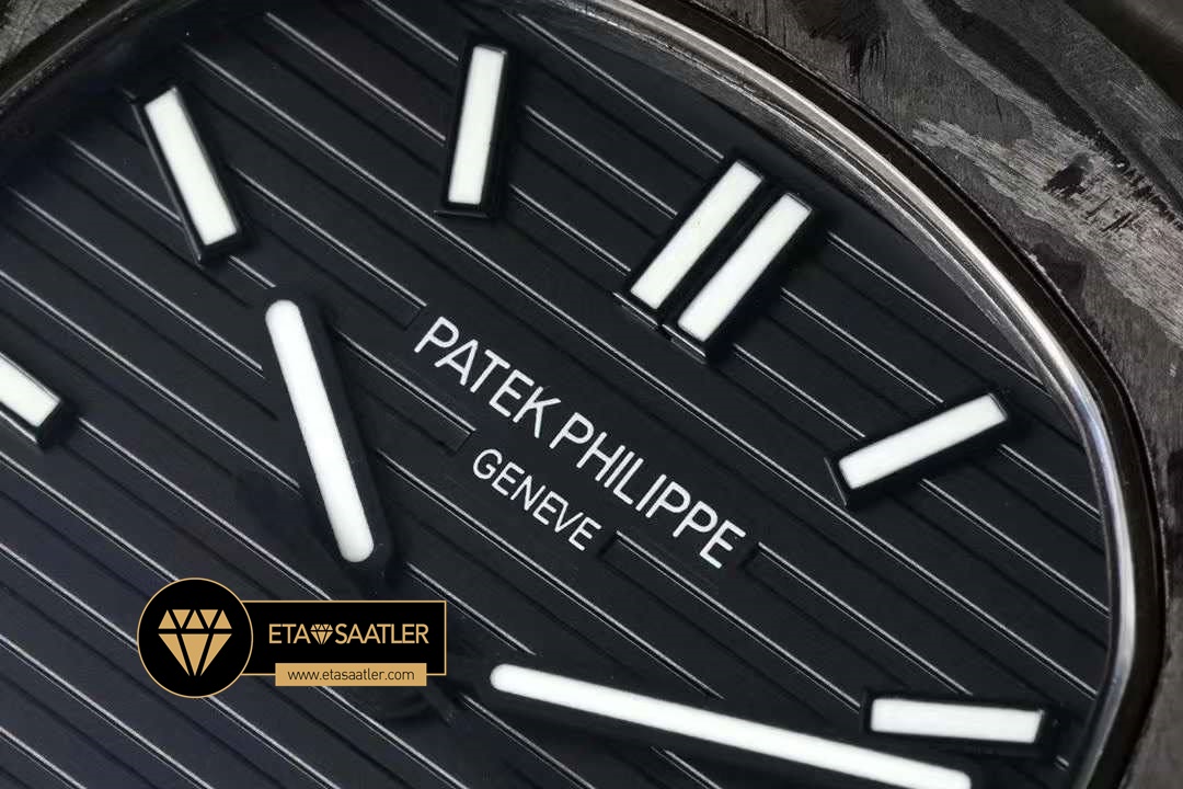 Patek Philippe Diw Nautilus Jumbo 5711 Karbon Kasa Siyah Super Clone ETA (4) Patek Philippe Diw Nautilus Jumbo 5711 Karbon Kasa Siyah Super Clone ETA