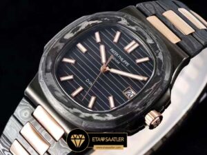 Patek Philippe Diw Nautilus Rose Jumbo 5711 Siyah Kadran Super Clone ETA