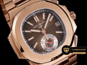 Patek Philippe Nautilus 5980 Rose Fyback Chronograph Super Clone ETA