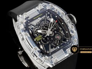 Richard Mille RM35-01 Karbon DLC Safir Cam Kasa SONIC V2 ETA