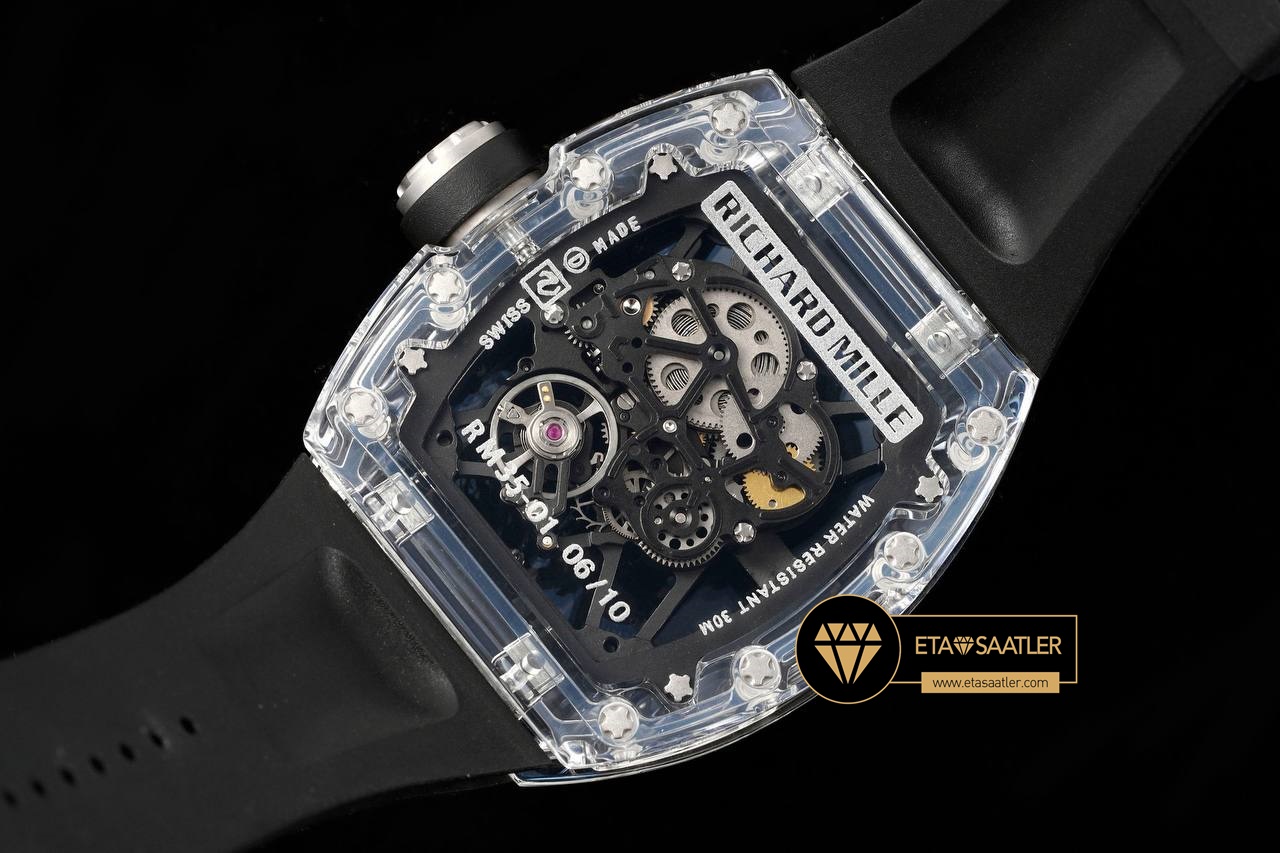 Richard Mille RM35-01 Karbon DLC Safir Cam Kasa SONIC V2 ETA