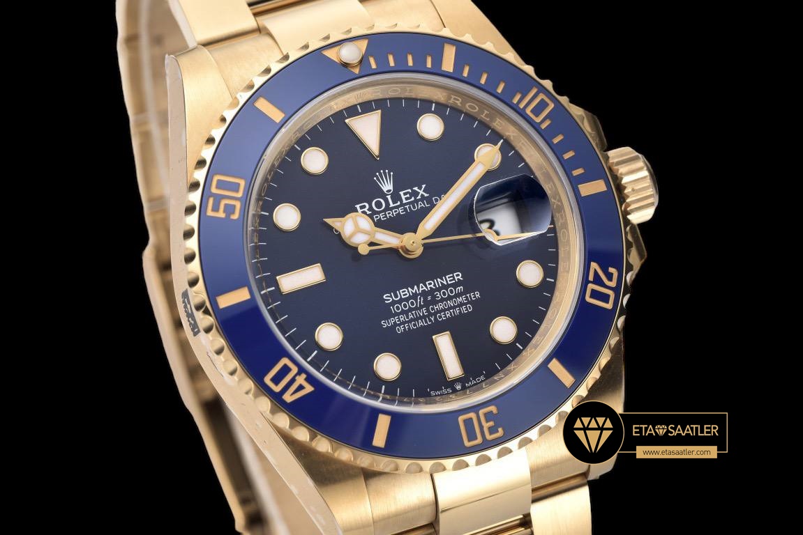 Rolex 41mm Submariner Clean 126610LB Seramik Mavi Çerçeve 3235 Super Clone ETA