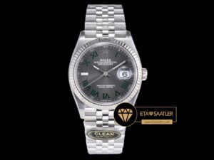 Rolex Datejust 126234 Roma Rakamlı Gri Kadran 36mm Clean Factory 3235 Super Clone ETA