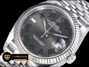 Rolex Datejust 126234 Roma Rakamlı Gri Kadran 36mm Clean Factory 3235 Super Clone ETA