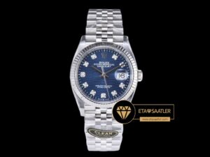 Rolex Datejust 126234 Yiv Motofli Taşlı Mavi Kadran 36mm Clean Factory Super Clone ETA