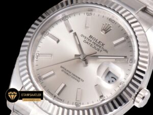 Rolex Datejust 126300 Gümüş Kadran 41mm Oyster 3235 V2 Super Clone ETA