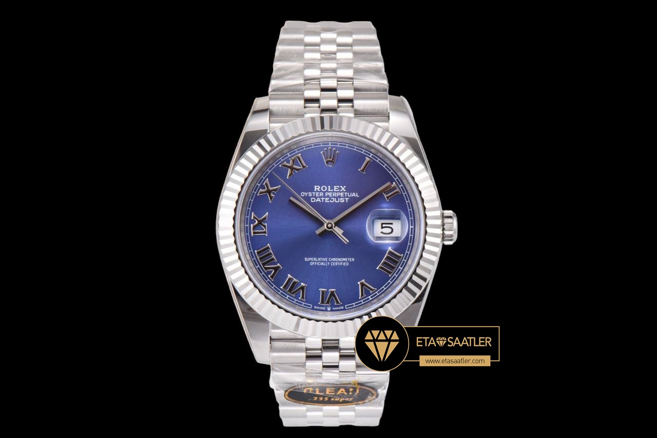 Rolex Datejust 126334 Clean Azure Mavi 41mm 3235 V2 Super Clone ETA