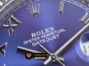 Rolex Datejust 126334 Azure Roma Rakamlı 41mm 3235 V2 Super Clone ETA