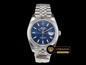 Rolex Datejust 126334 Mavi Kadran 41mm Jubile 3235 V2 Super Clone ETA