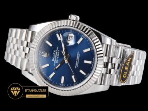 Rolex Datejust 126334 Mavi Kadran 41mm Jubile 3235 V2 Super Clone ETA