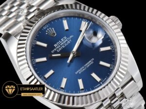 Rolex Datejust 126334 Mavi Kadran 41mm Jubile 3235 V2 Super Clone ETA