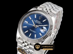 Rolex Datejust 126334 Mavi Kadran 41mm Jubile 3235 V2 Super Clone ETA