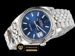 Rolex Datejust 126334 Mavi Kadran 41mm Jubile 3235 V2 Super Clone ETA