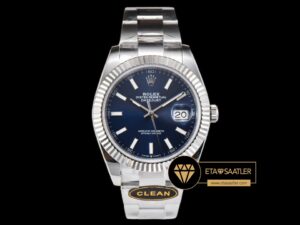 Rolex Datejust 126334 Mavi Kadran 41mm Oyster 3235 V2 Super Clone ETA