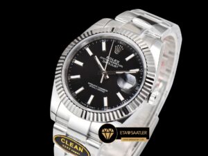 Rolex Datejust 126334 Oyster Siyah Kadran Clean 3235 V2 Super Clone ETA
