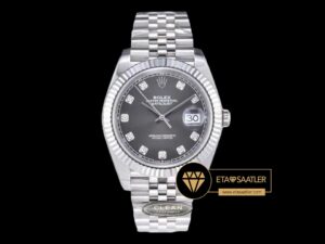 Rolex Datejust 126334 Taşlı Gri Kadran Jubile 41mm Clean Factory 3235 Super Clone ETA