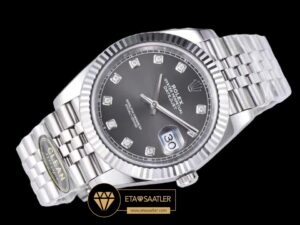 Rolex Datejust 126334 Taşlı Gri Kadran Jubile 41mm Clean Factory 3235 Super Clone ETA