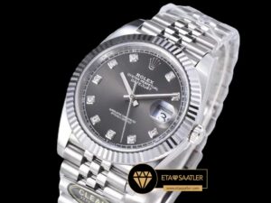 Rolex Datejust 126334 Taşlı Gri Kadran Jubile 41mm Clean Factory 3235 Super Clone ETA