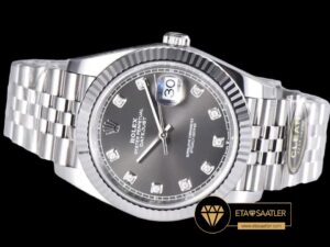 Rolex Datejust 126334 Taşlı Gri Kadran Jubile 41mm Clean Factory 3235 Super Clone ETA