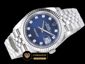 Rolex Datejust 126334 Taşlı Mavi Kadran Jubile 41mm Clean Factory 3235 Super Clone ETA