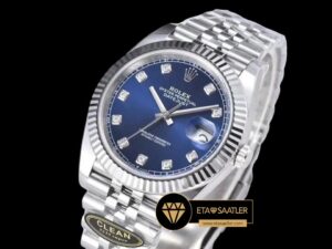 Rolex Datejust 126334 Taşlı Mavi Kadran Jubile 41mm Clean Factory 3235 Super Clone ETA