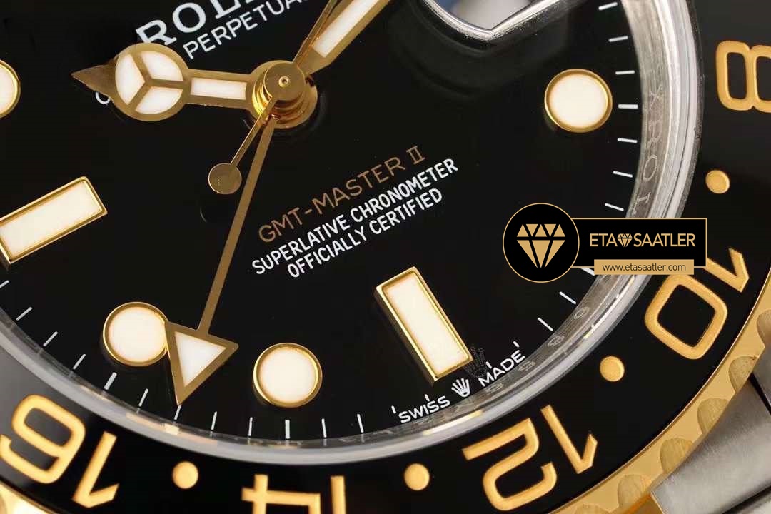 Rolex Gmt-Master II 126713GRNR 3285 Jubile 904L Çelik Seramik Bezel V4 ETA