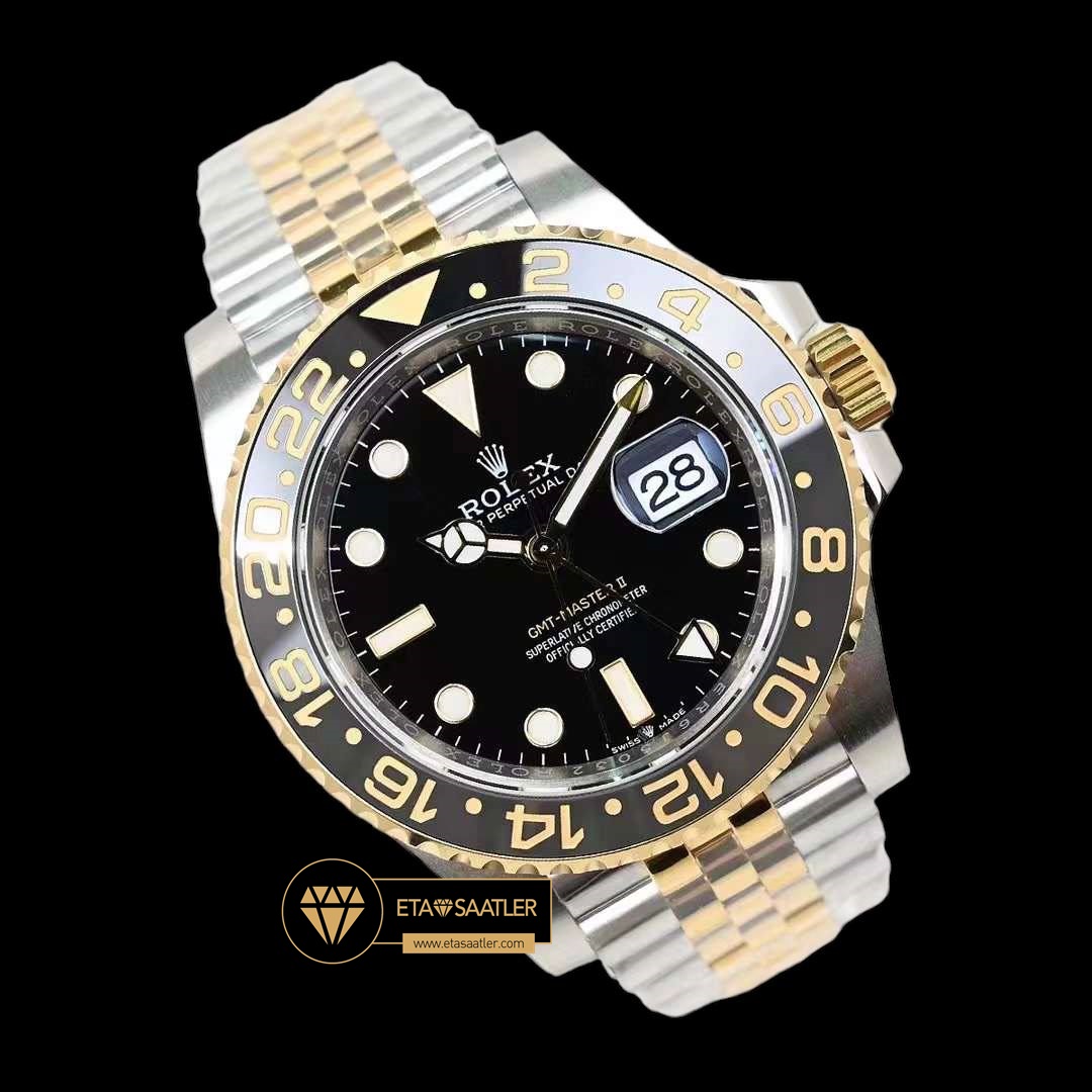 Rolex Gmt-Master II 40mm EW Factory 3285 Jubile 904L Çelik Seramik Bezel V3 ETA