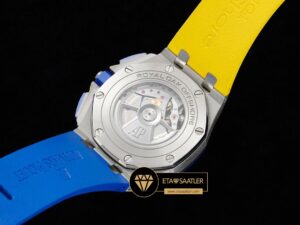 Royal Oak Offshore Novelty 44mm Ukraine Flag Blue Yellow 26400 Super Clone ETA