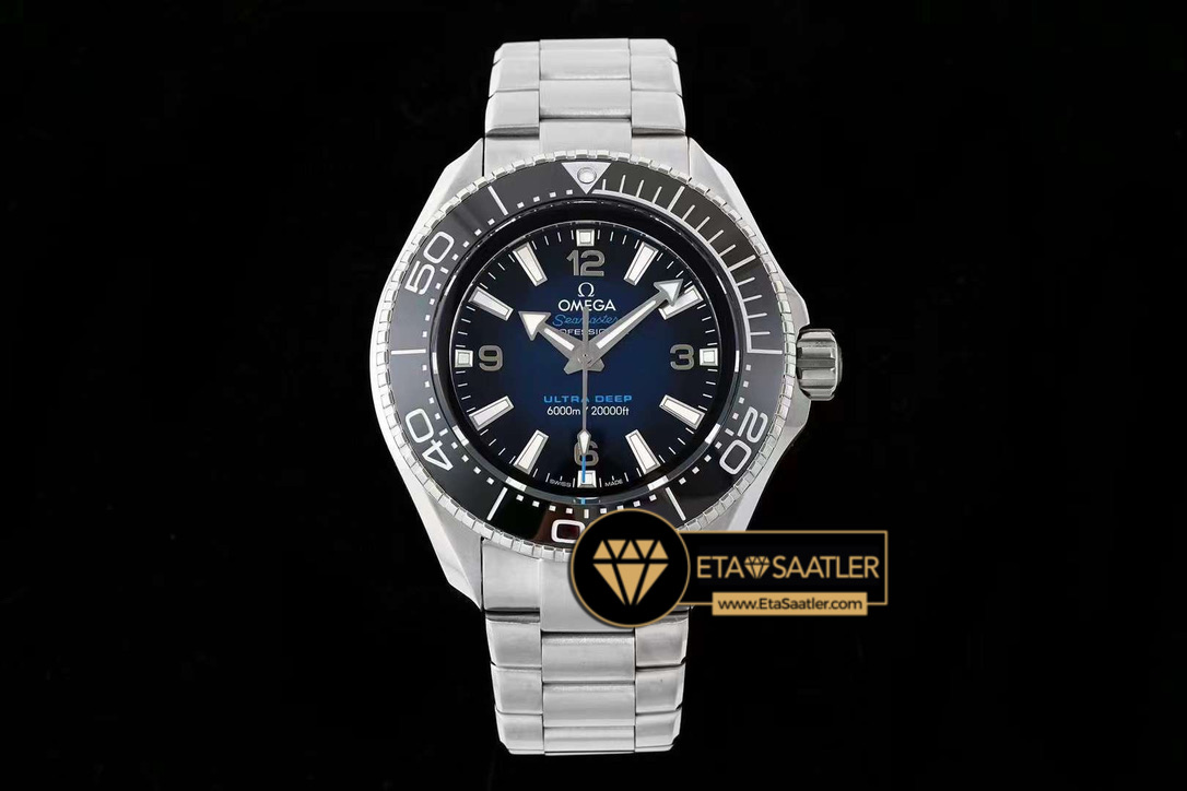 Omega Titanium Seamaster Planet Ocean Ultra Deep Blue Super Clone ETA