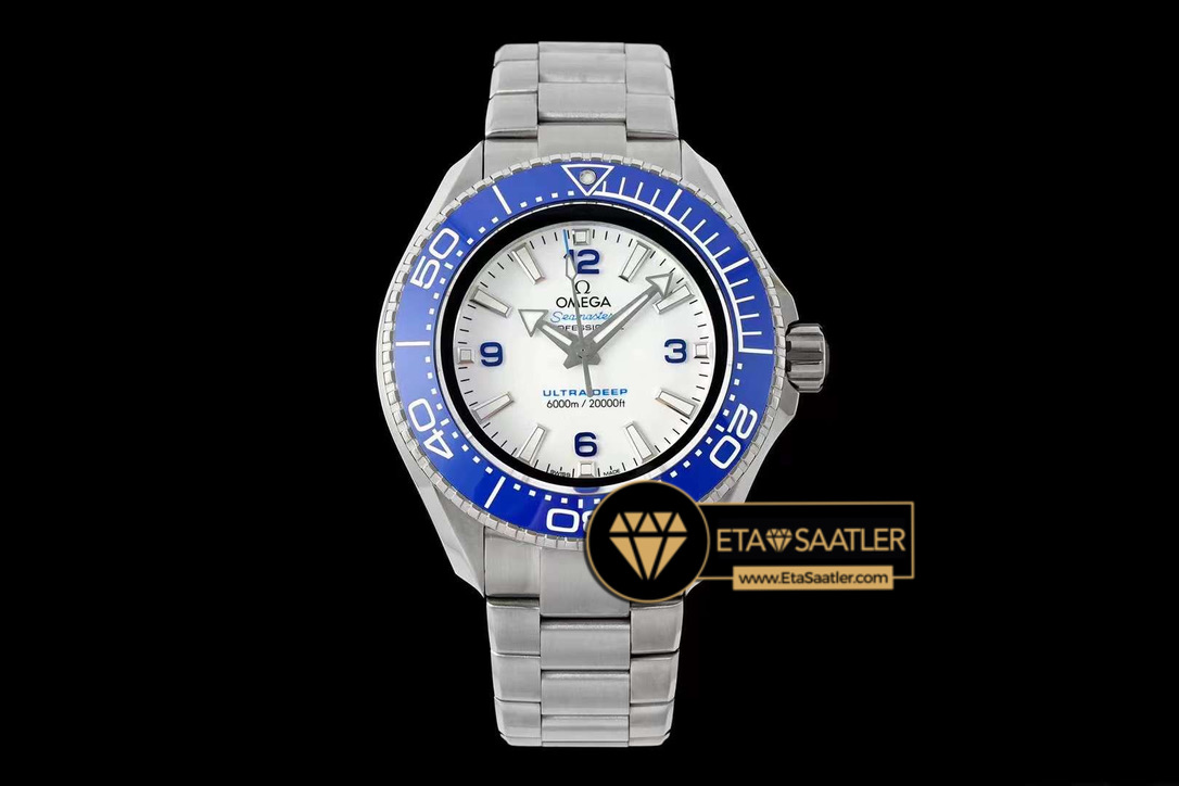 Omega Titanium Seamaster Planet Ocean Ultra Deep White Super Clone ETA