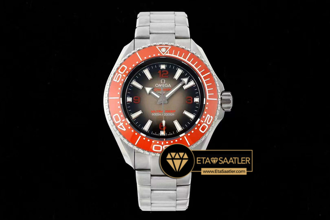 Omega Titanium Seamaster Planet Ocean Ultra Deep Orange Super Clone ETA