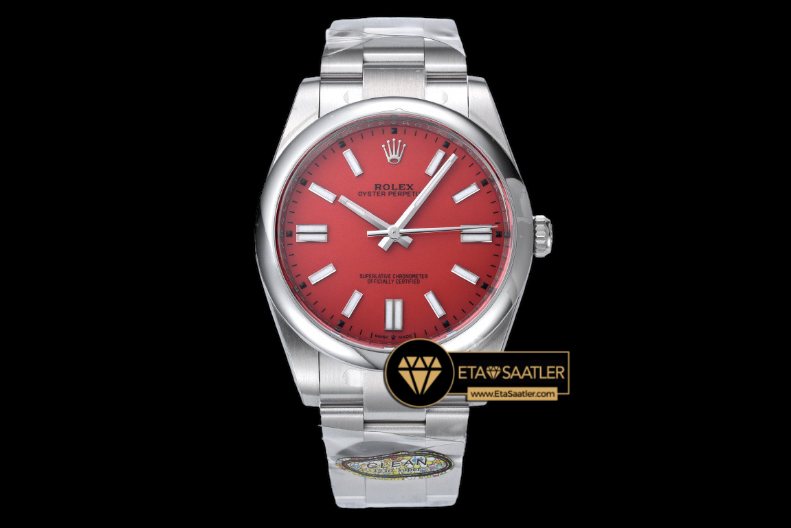 Rolex Oyster Perpetual 124300 Clean Factory Red Kadran Super Clone ETA