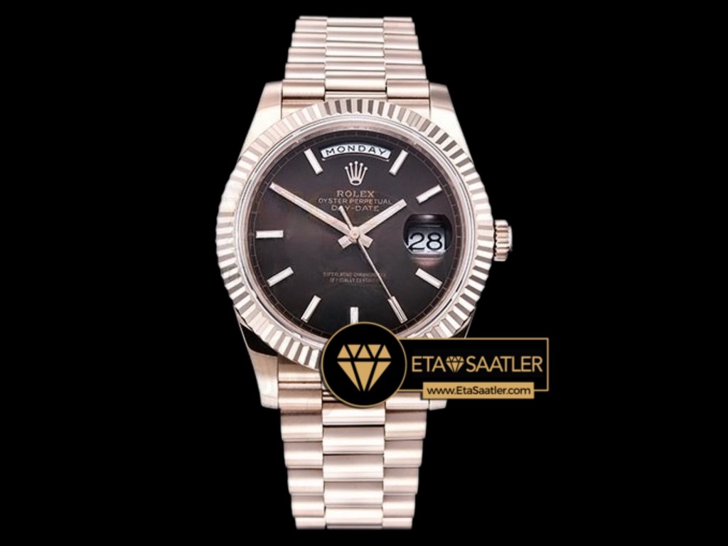 Rolex Day Date 228235 Kahve Kadran Tungsten Super Clone ETA