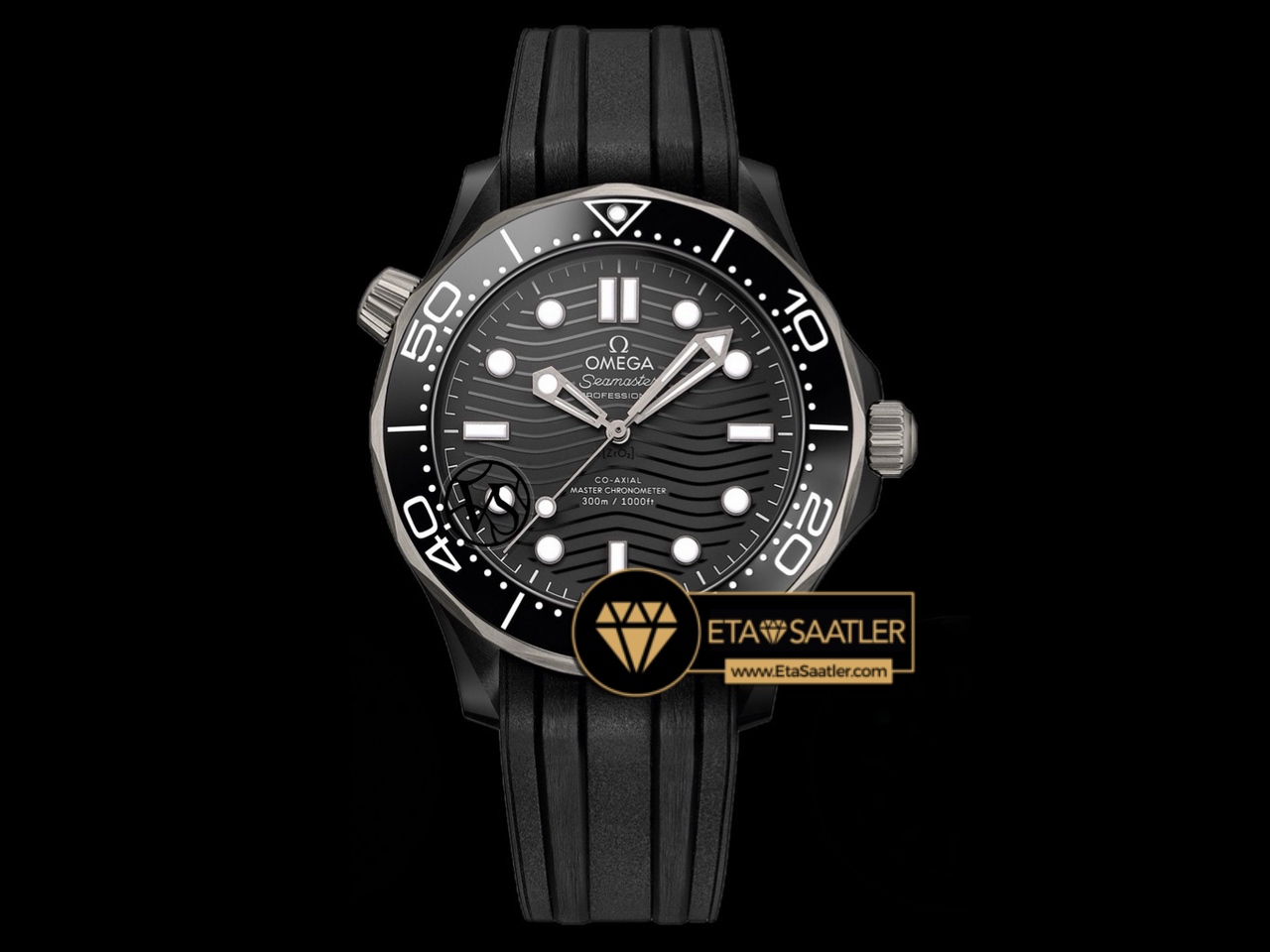 Omega Seamaster Diver 300m Black Ceramic and Titanyum Super Clone ETA