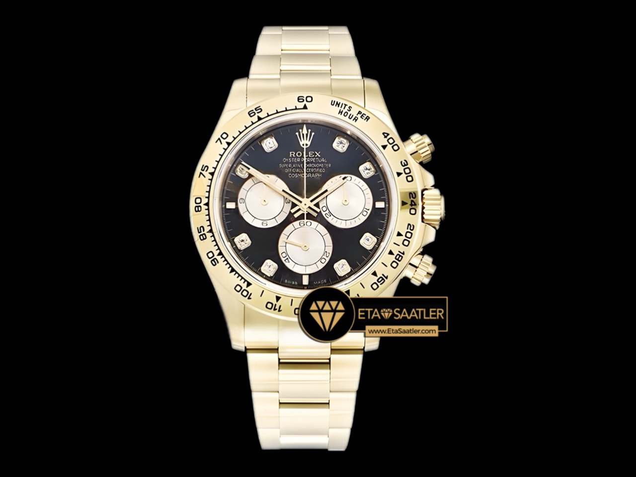 Rolex daytona gold bezel on sale