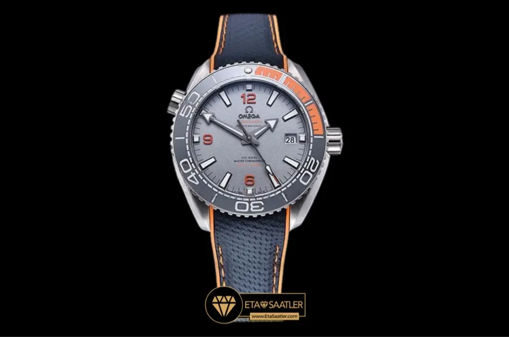 Omega Planet Ocean 600m Co-Axial Titanium Grey Kauçuk Kordon Super Clone ETA