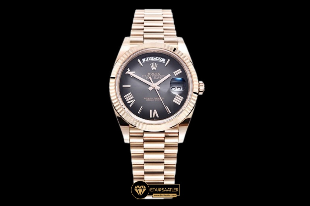 Rolex Day Date 228235 Everose Gold Arduvaz Ombre Kadran Tungsten Super Clone ETA