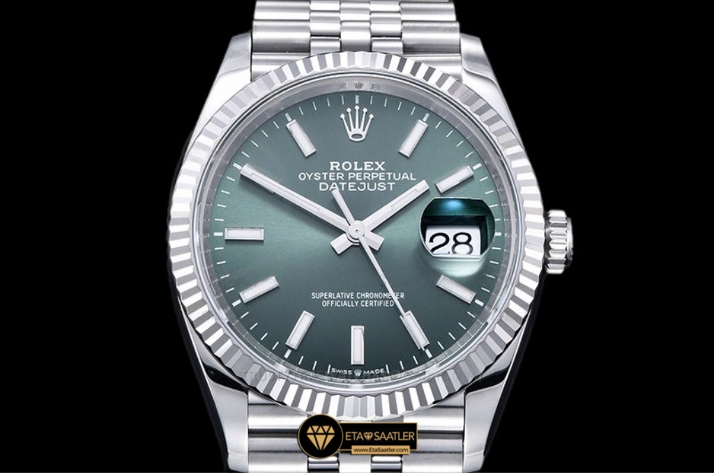 rolex-datejust-126234-mint-green-fluted-bezel-jubile-36mm-super-clone-eta-05