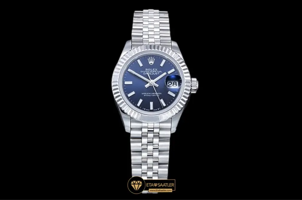 Rolex Datejust 279174 Mavi İndeksli Kadran 28mm Super Clone ETA